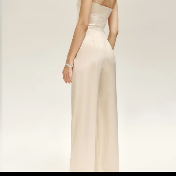 Reformation - Sage Silk Jumpsuit - Picture 2 of 7